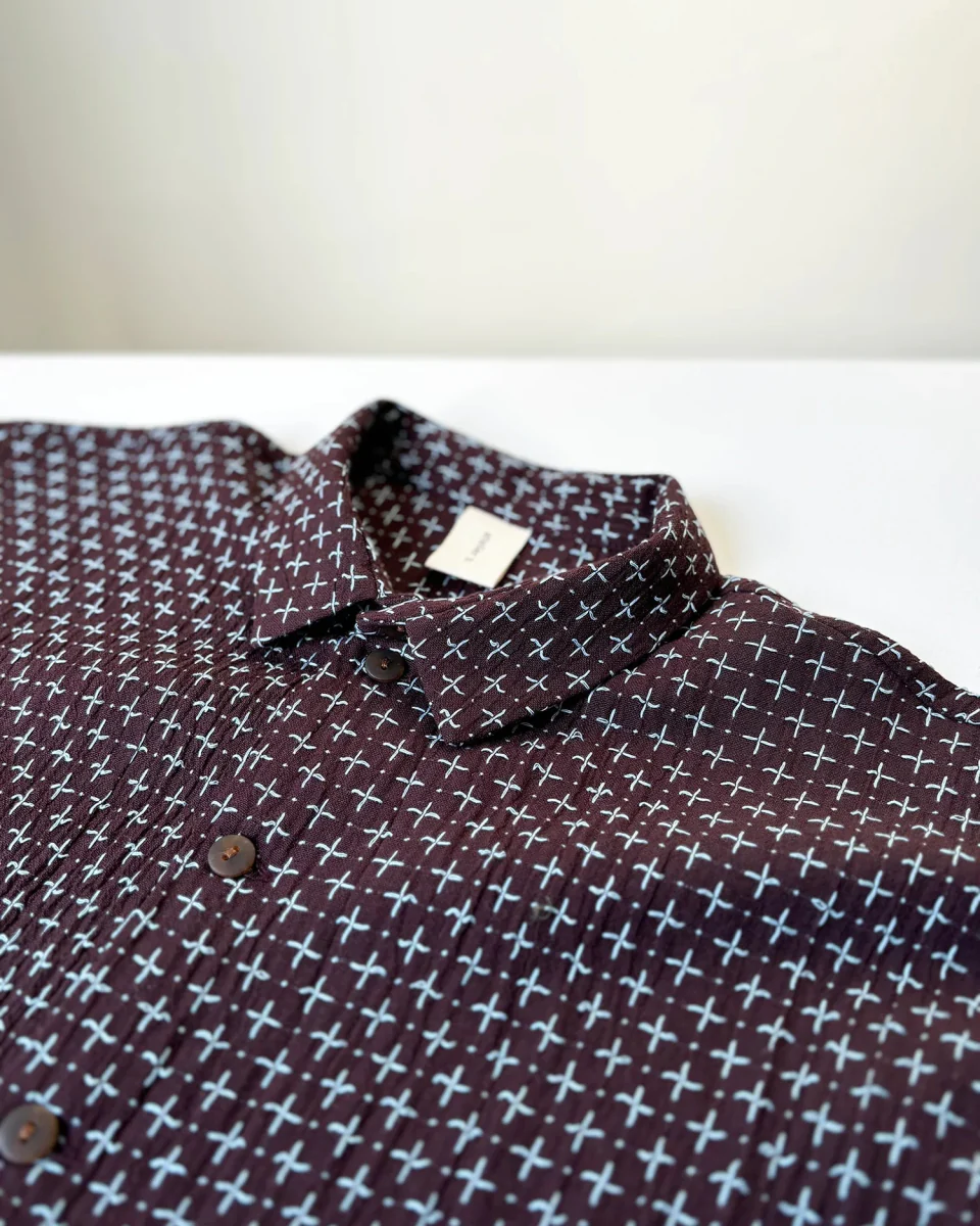 Atelier B Loose Fitting Shirt (Eggplant) - Image 7