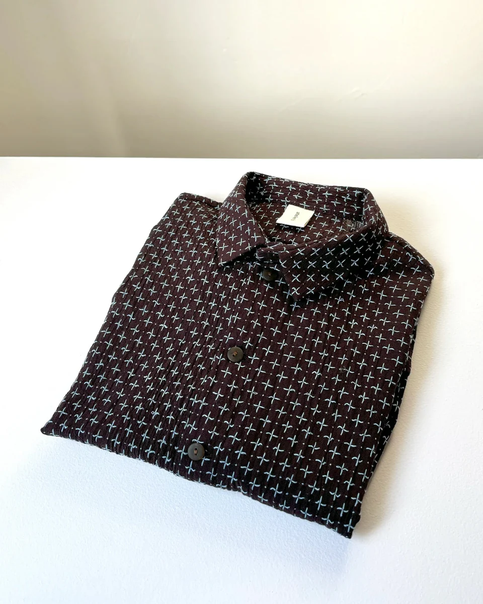 Atelier B Loose Fitting Shirt (Eggplant) - Image 8