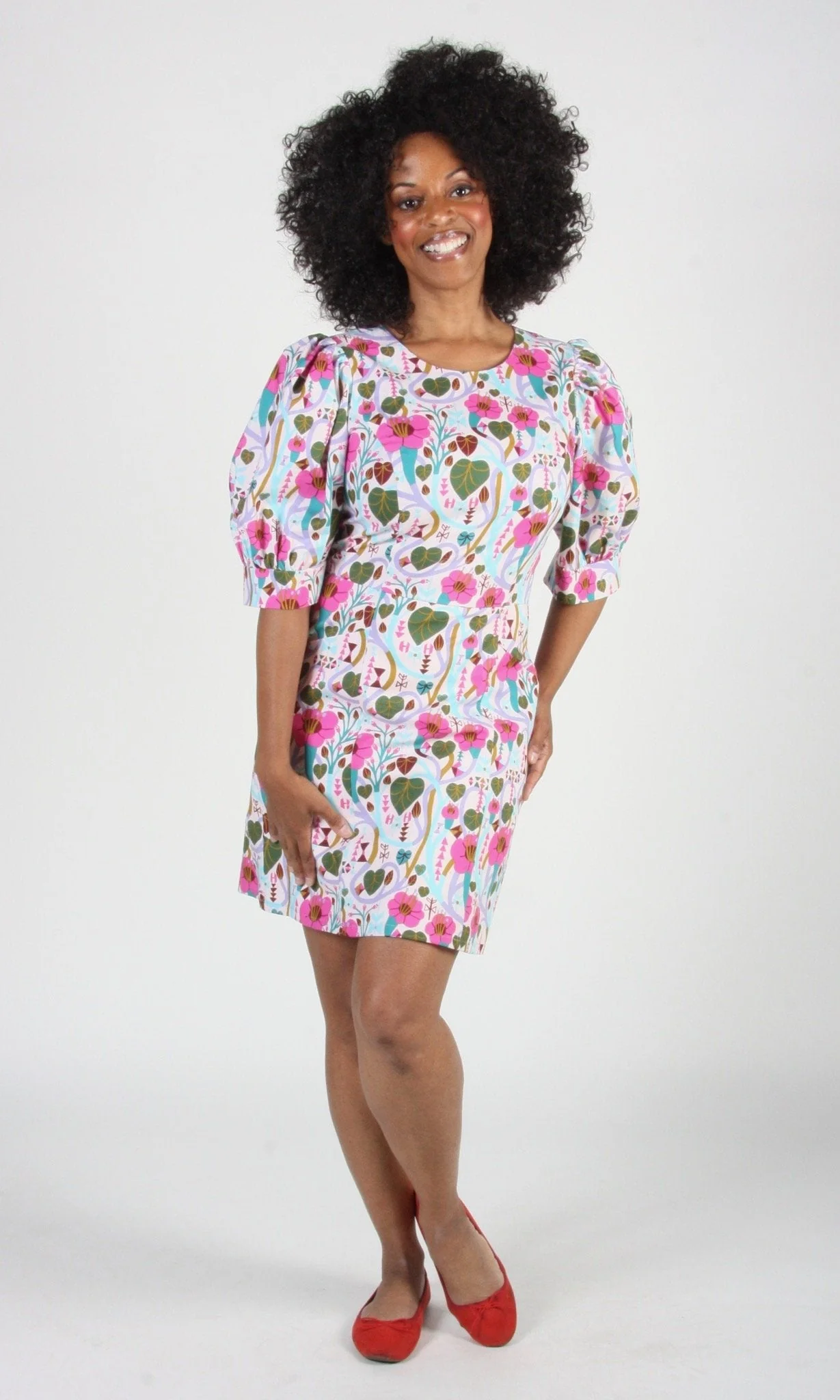 Birds of North America Halcyon Dress - Trumpet Vine (Online Exclusive) - Image 3