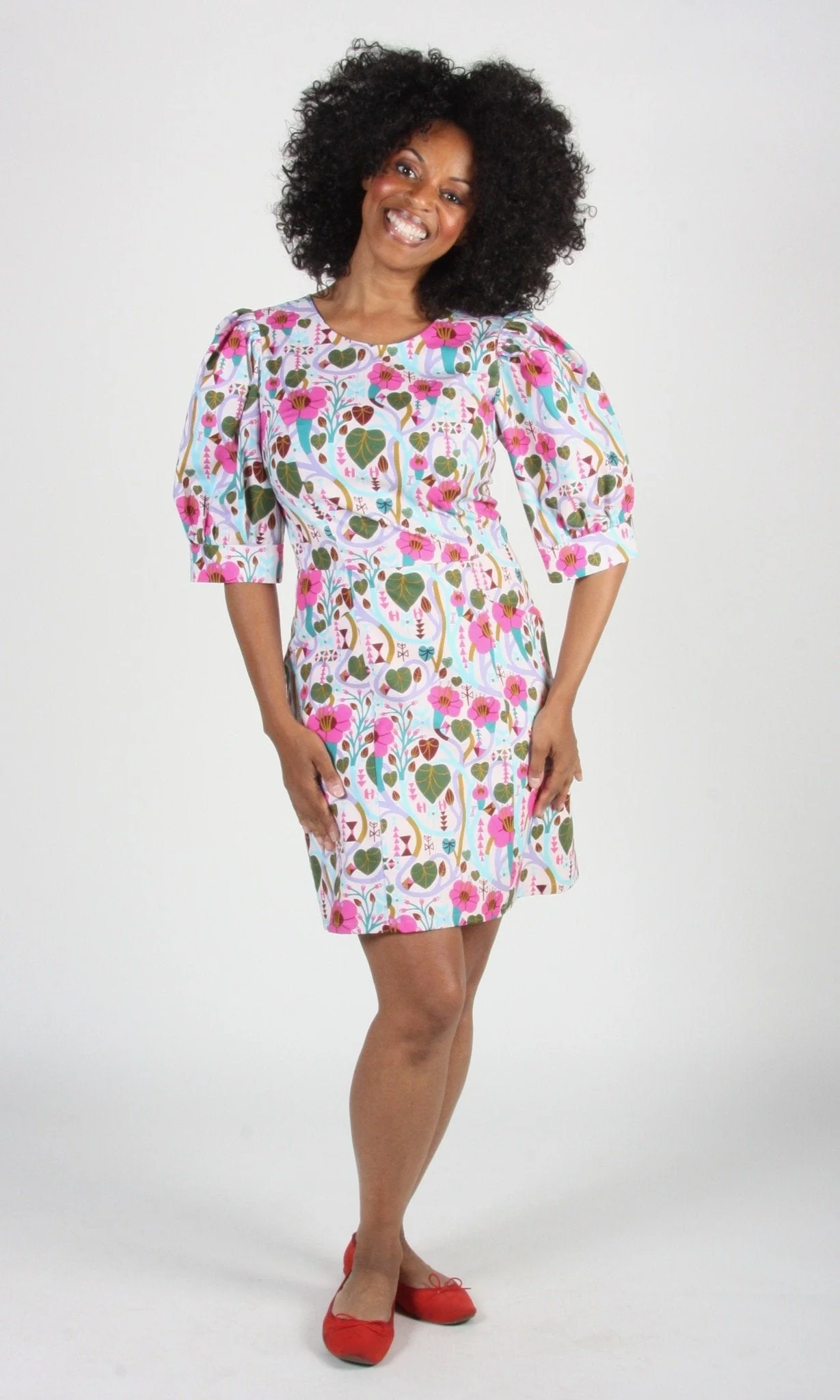 Birds of North America Halcyon Dress - Trumpet Vine (Online Exclusive) - Image 4