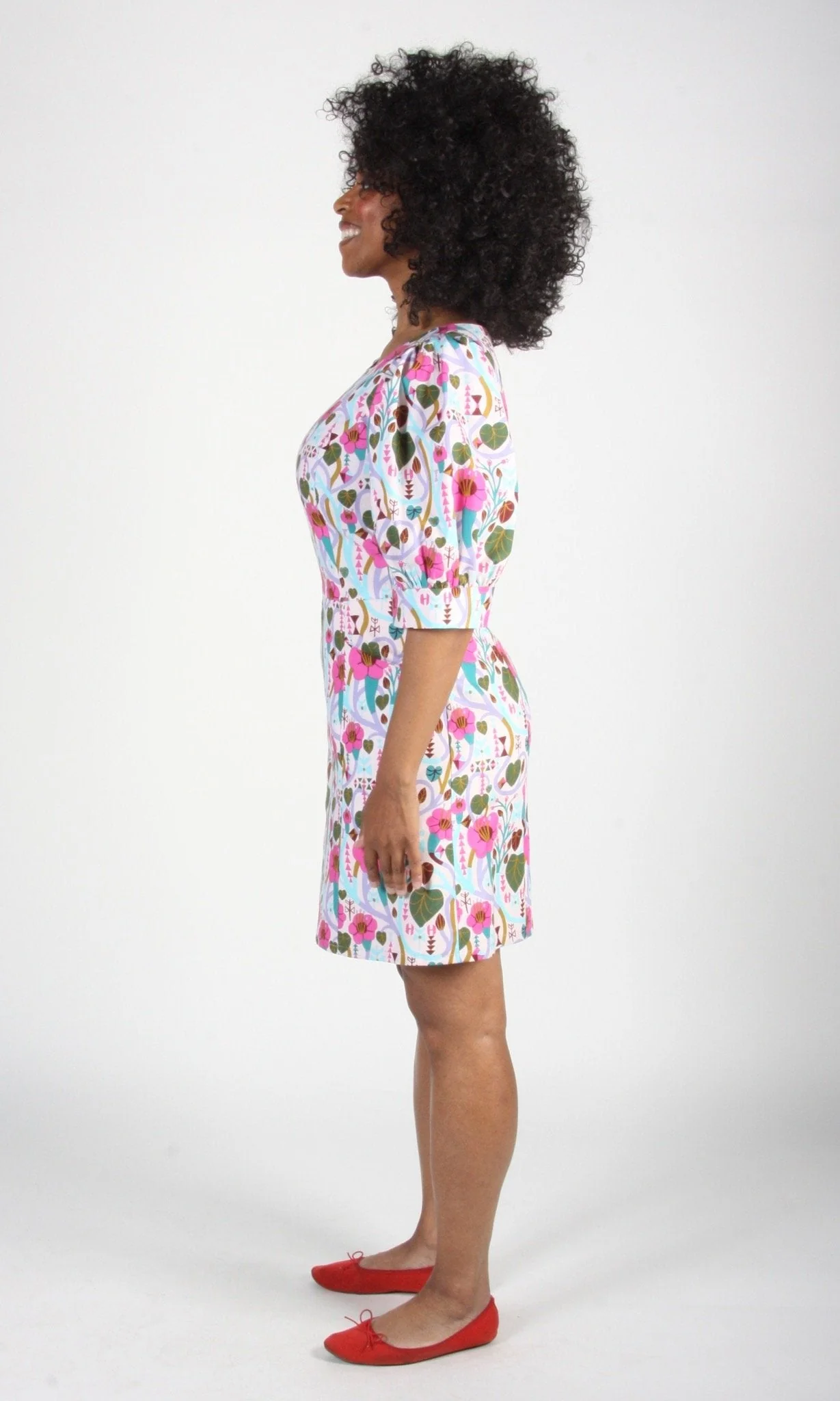 Birds of North America Halcyon Dress - Trumpet Vine (Online Exclusive) - Image 6