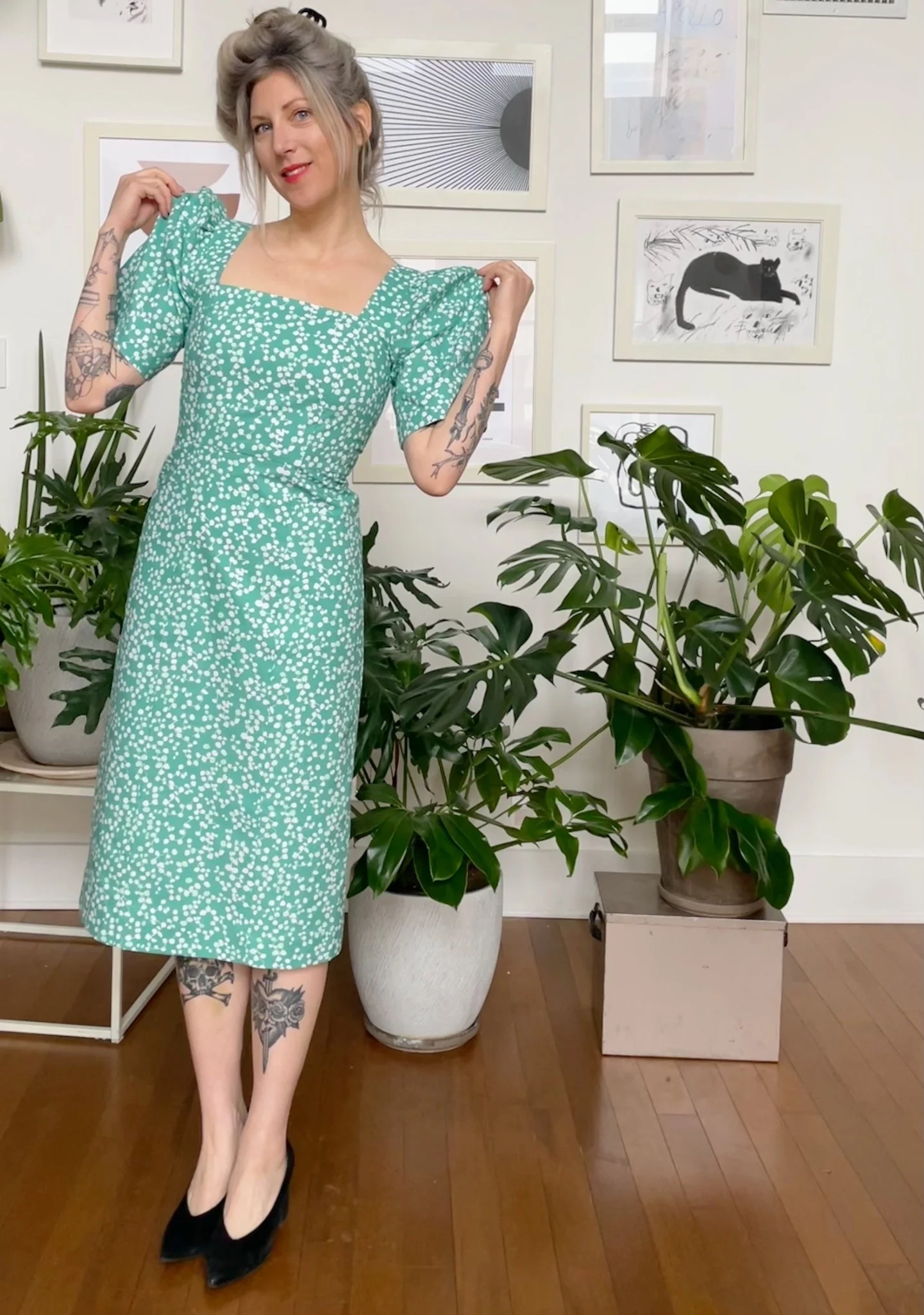 Birds of North America Maybird Dress - Tendril Traces (Online Exclusive) - Image 4