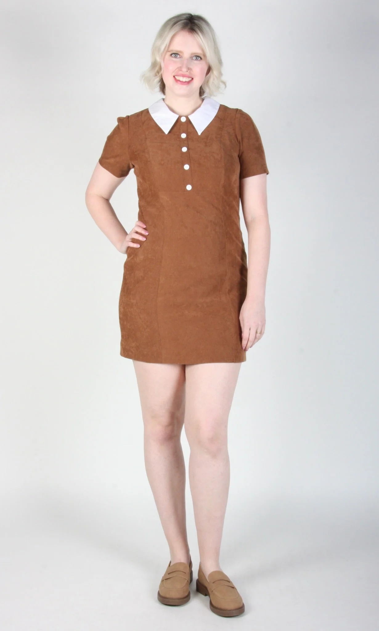 Birds of North America Peep Dress (Sepia) - Image 5