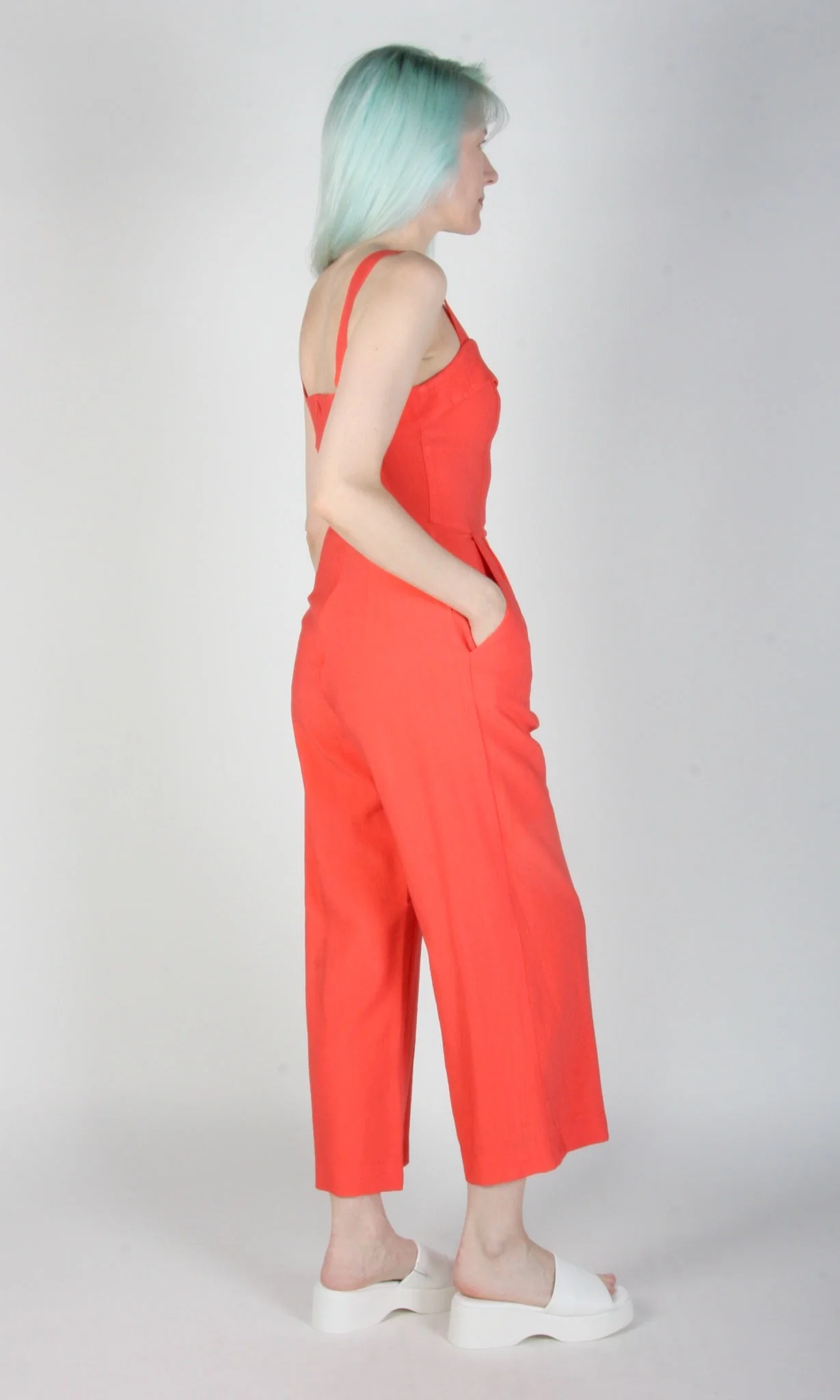Birds of North America Sandgrouse Jumpsuit - Coral (Online Exclusive) - Image 3
