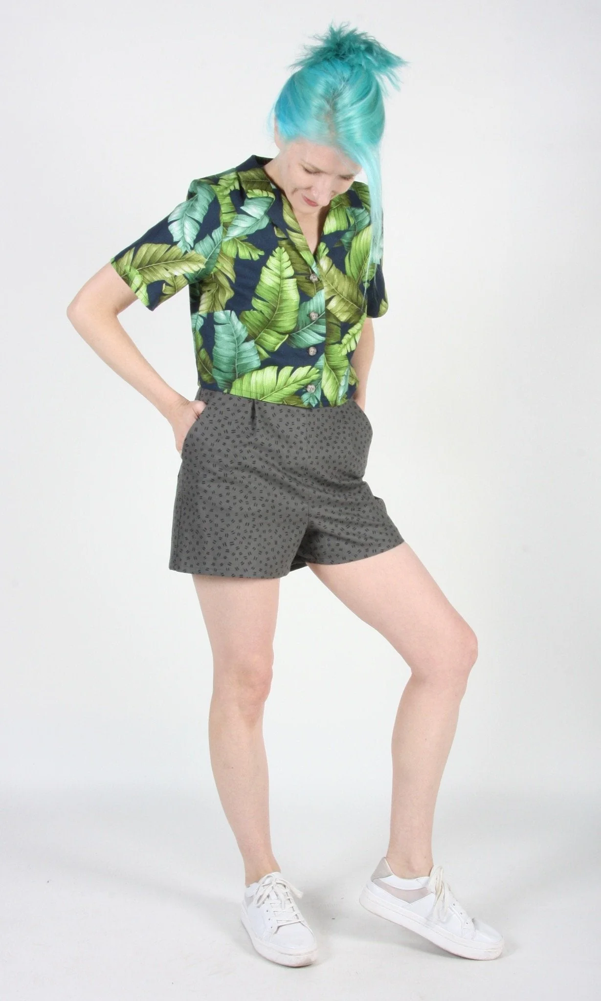 Birds of North America Umbrellabird Shorts - Grey Hatch (Online Exclusive) - Image 6
