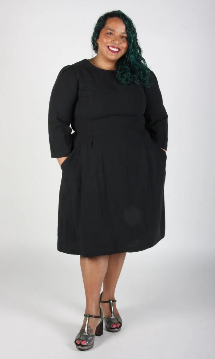 Birds of North America Whistling Snipe Dress - Black (Online Exclusive) - Image 5