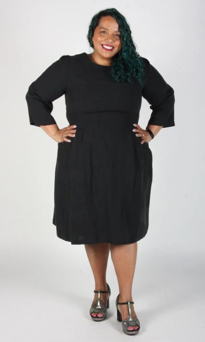 Birds of North America Whistling Snipe Dress - Black (Online Exclusive) - Image 6