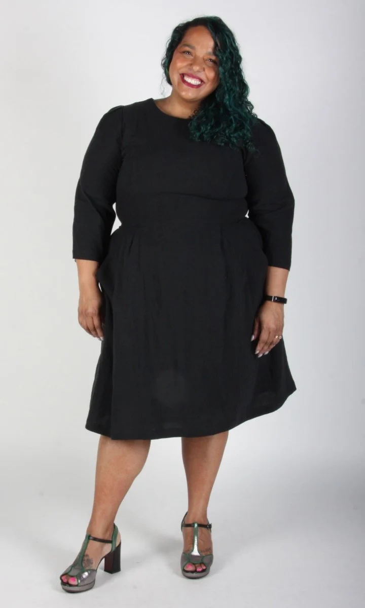 Birds of North America Whistling Snipe Dress - Black (Online Exclusive) - Image 7