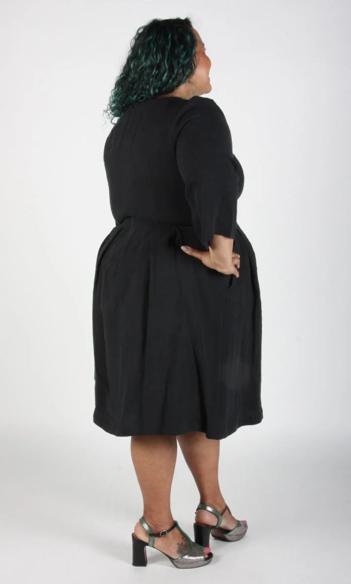 Birds of North America Whistling Snipe Dress - Black (Online Exclusive) - Image 8