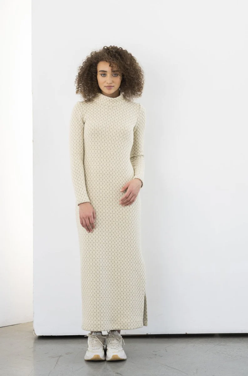 Bodybag Gilmour Maxi Dress - Cream or Black Boing Knit (Online Exclusive) - Image 4