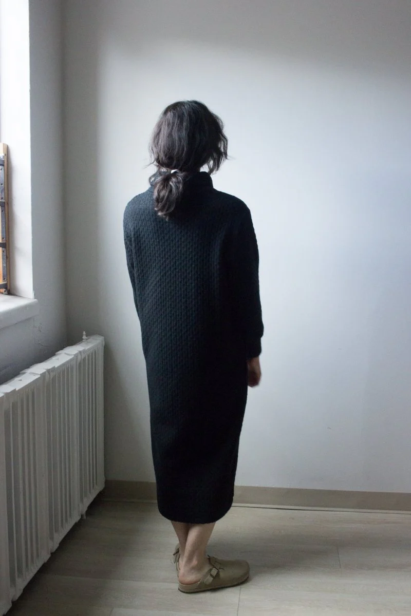 Bodybag Stewart Dress - Black or Cream Boing Knit (Online Exclusive) - Image 3