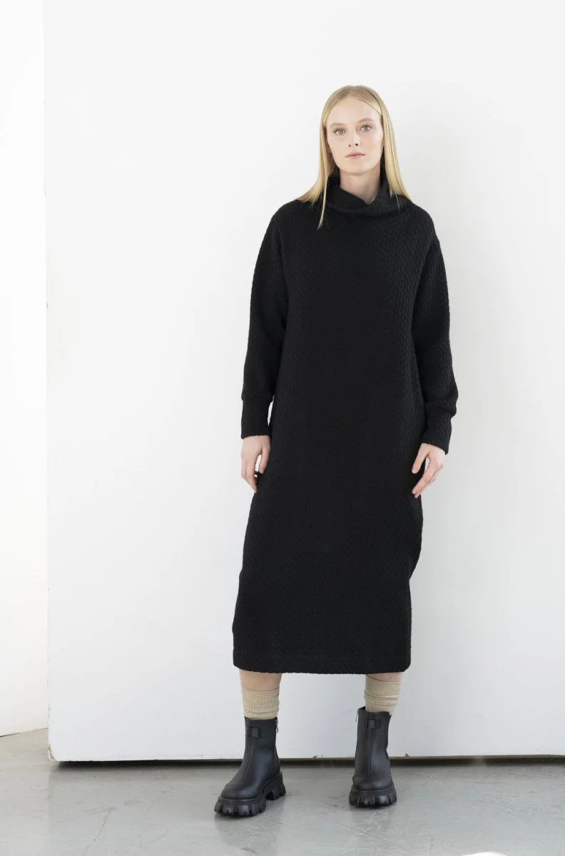 Bodybag Stewart Dress - Black or Cream Boing Knit (Online Exclusive) - Image 5