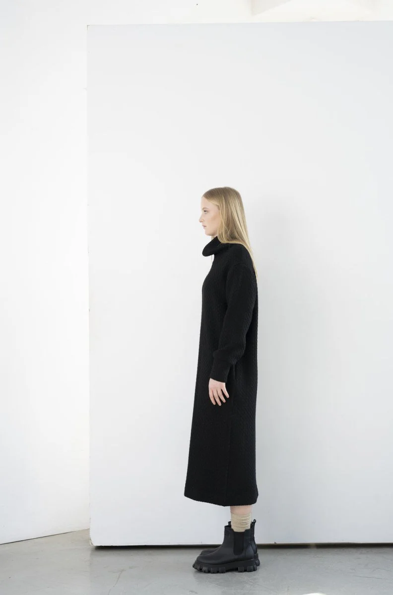 Bodybag Stewart Dress - Black or Cream Boing Knit (Online Exclusive) - Image 6