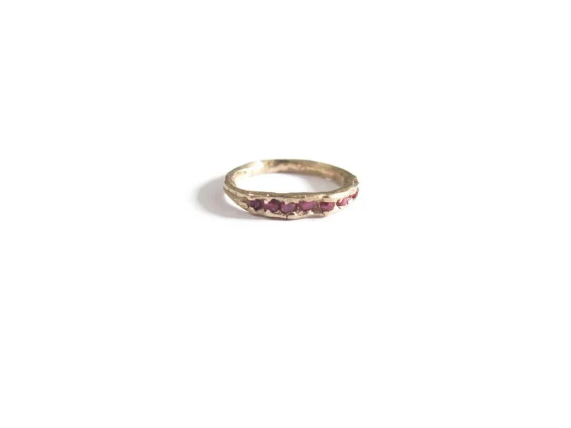 Elaine Ho 14K Gold Ring (Eight Rubies) - Image 10