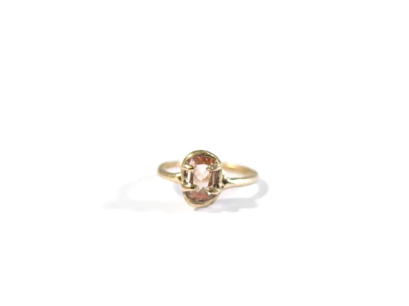Elaine Ho 14K Gold Ring (Hessonite) - Image 3