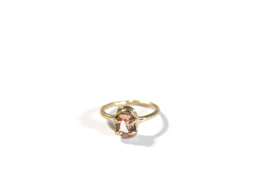 Elaine Ho 14K Gold Ring (Hessonite) - Image 4