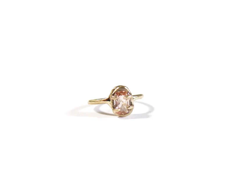 Elaine Ho 14K Gold Ring (Hessonite) - Image 5