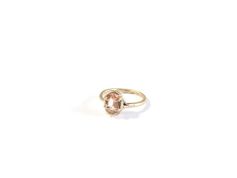 Elaine Ho 14K Gold Ring (Hessonite) - Image 6