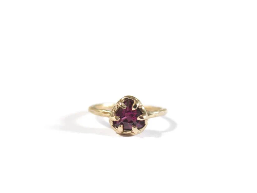 Elaine Ho 14K Gold Ring (Rhodolite Garnet) - Image 3