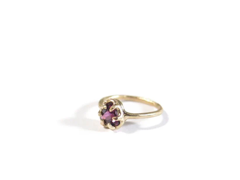 Elaine Ho 14K Gold Ring (Rhodolite Garnet) - Image 6