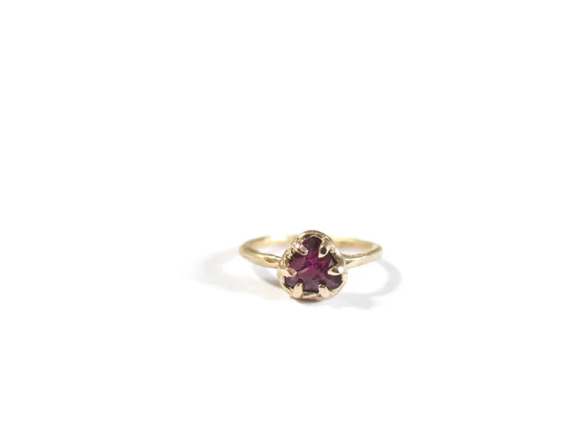 Elaine Ho 14K Gold Ring (Rhodolite Garnet) - Image 7