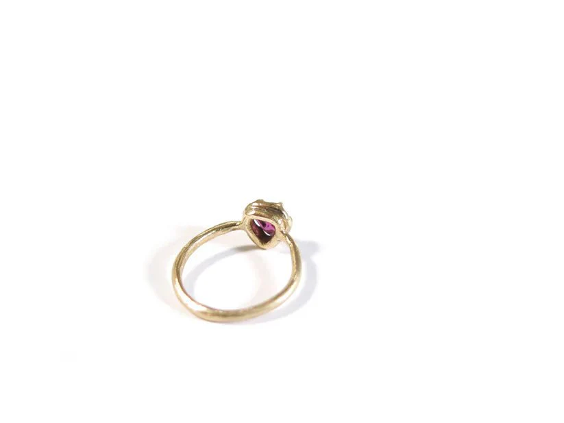 Elaine Ho 14K Gold Ring (Rhodolite Garnet) - Image 8