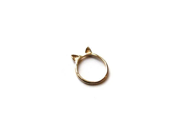 Elaine Ho Cat Ring (14K Gold) - Image 4