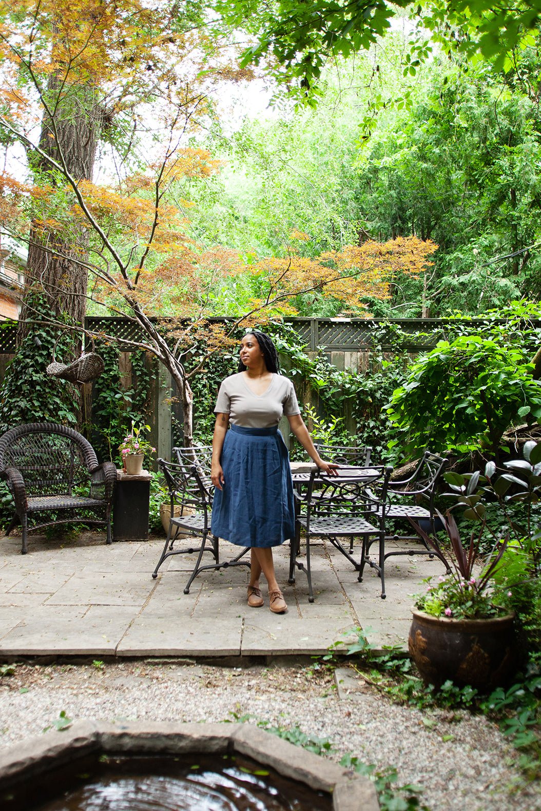 Esser V-Neck T-Shirt (Khaki) - Image 5