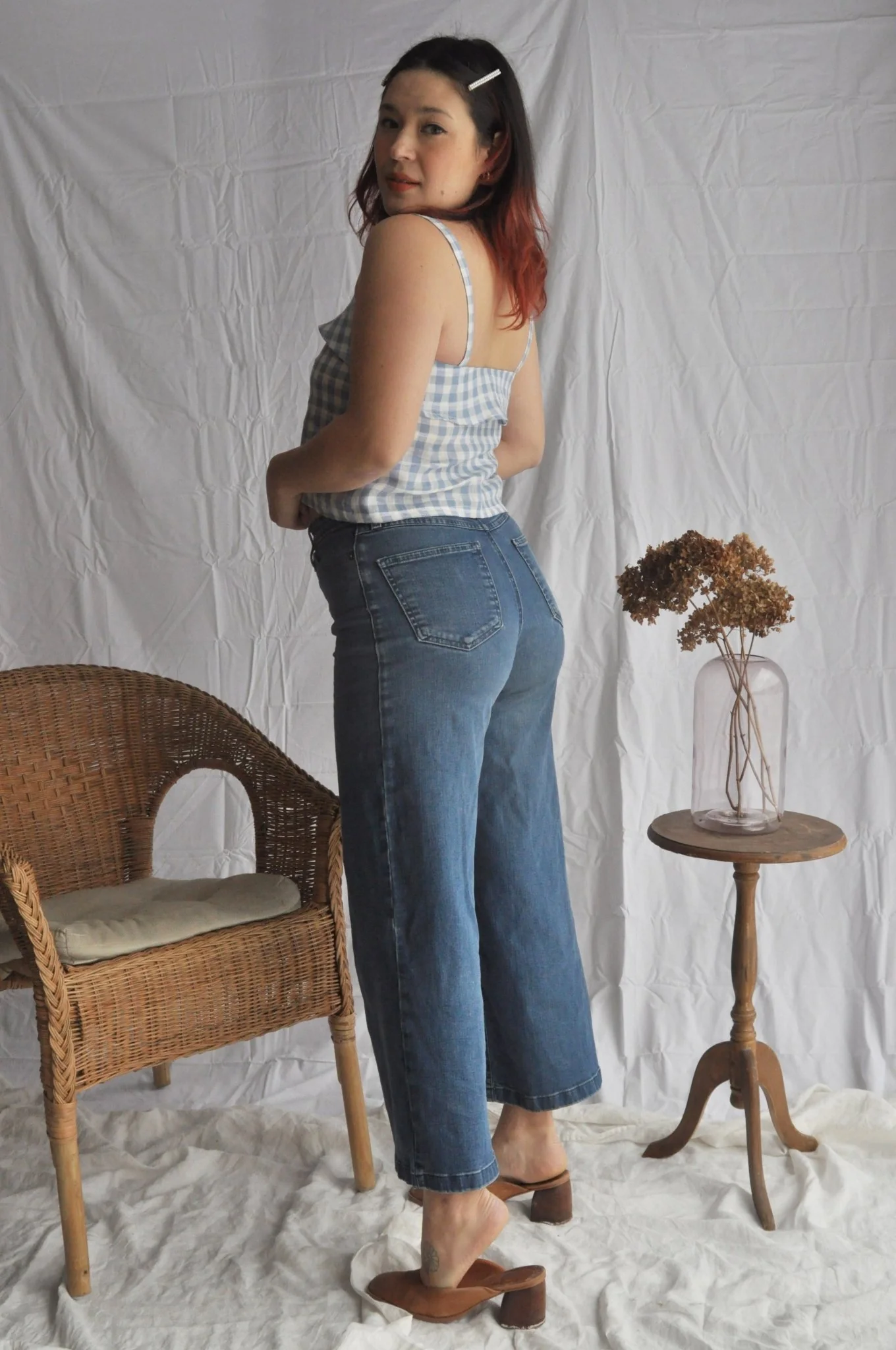 Eve Gravel Capucine Top - Blue Vichy (Online Exclusive) - Image 5