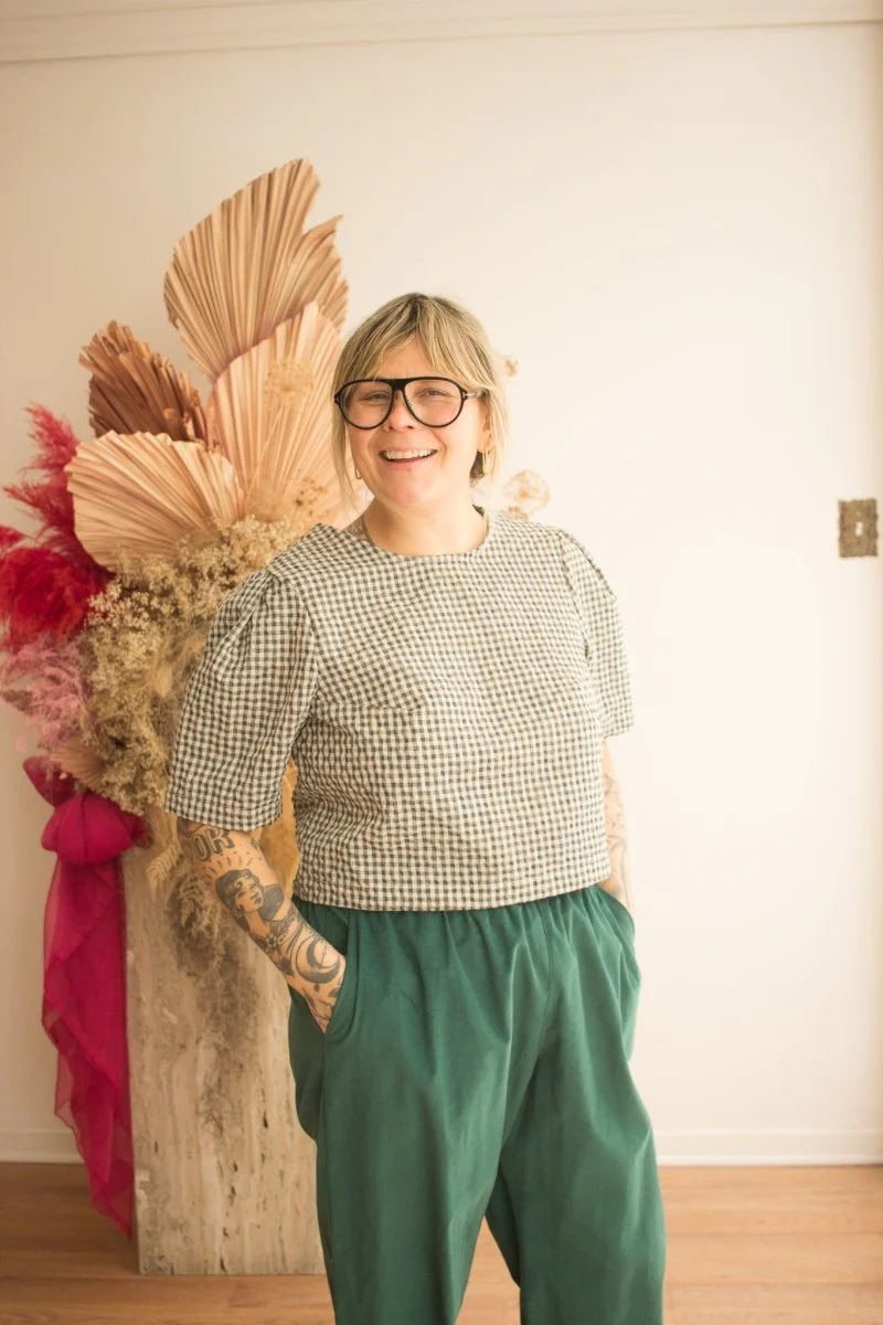 Atelier B Loose Fitting Corduroy Pants (Emerald) - Image 5