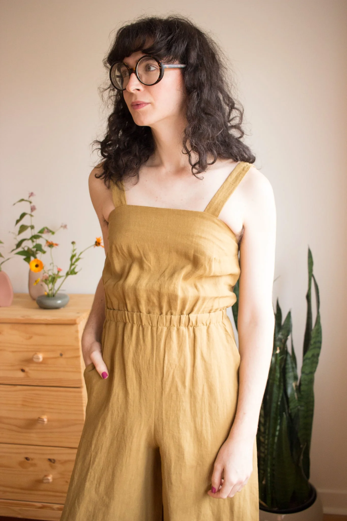 Eve Gravel Gaia Jumpsuit - Olive (In Store) - Image 7