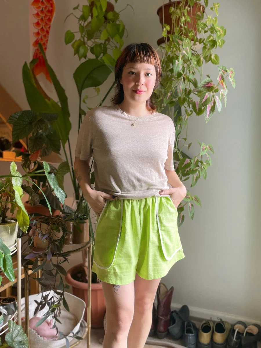 Eve Gravel Garcia Shorts - Key Lime (In Store) - Image 3