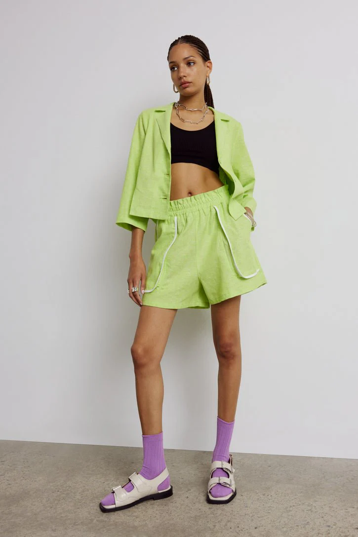 Eve Gravel Garcia Shorts - Key Lime (In Store) - Image 6