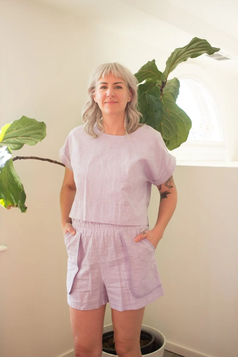 Eve Gravel Garcia Shorts - Lavender Ice (In Store) - Image 3