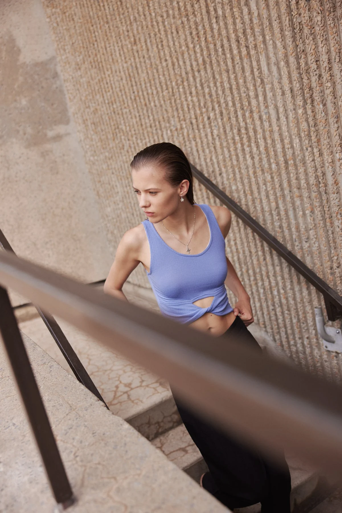 Eve Gravel Perse Top (Online Exclusive) - Image 4