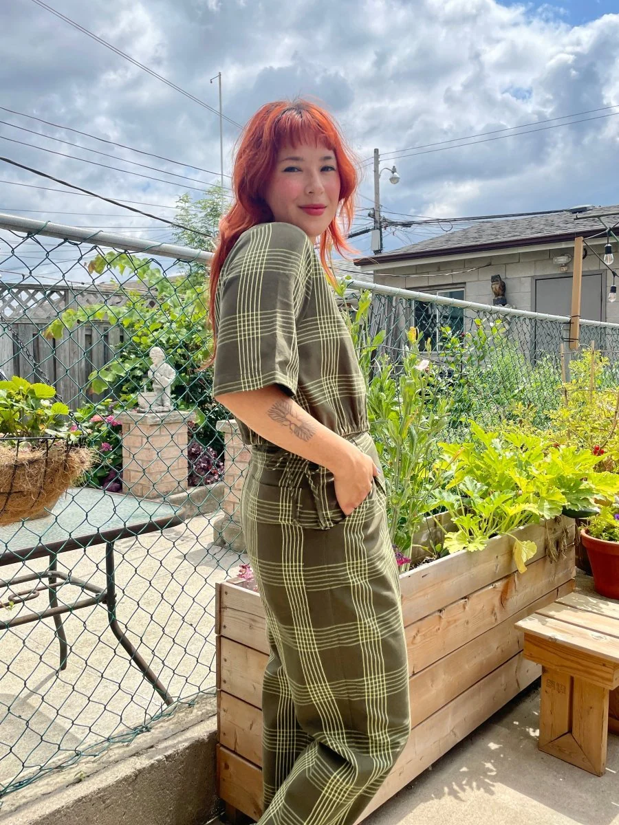 Eve Gravel Sterling Pants - Cactus & Lime (In Store) - Image 3