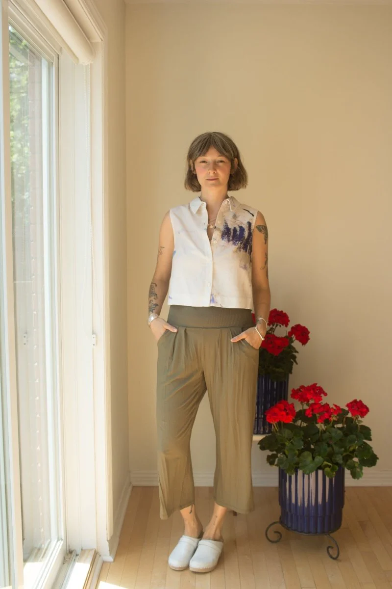 Eve Gravel West Shirt - Blue/Cream (In Store) - Image 4
