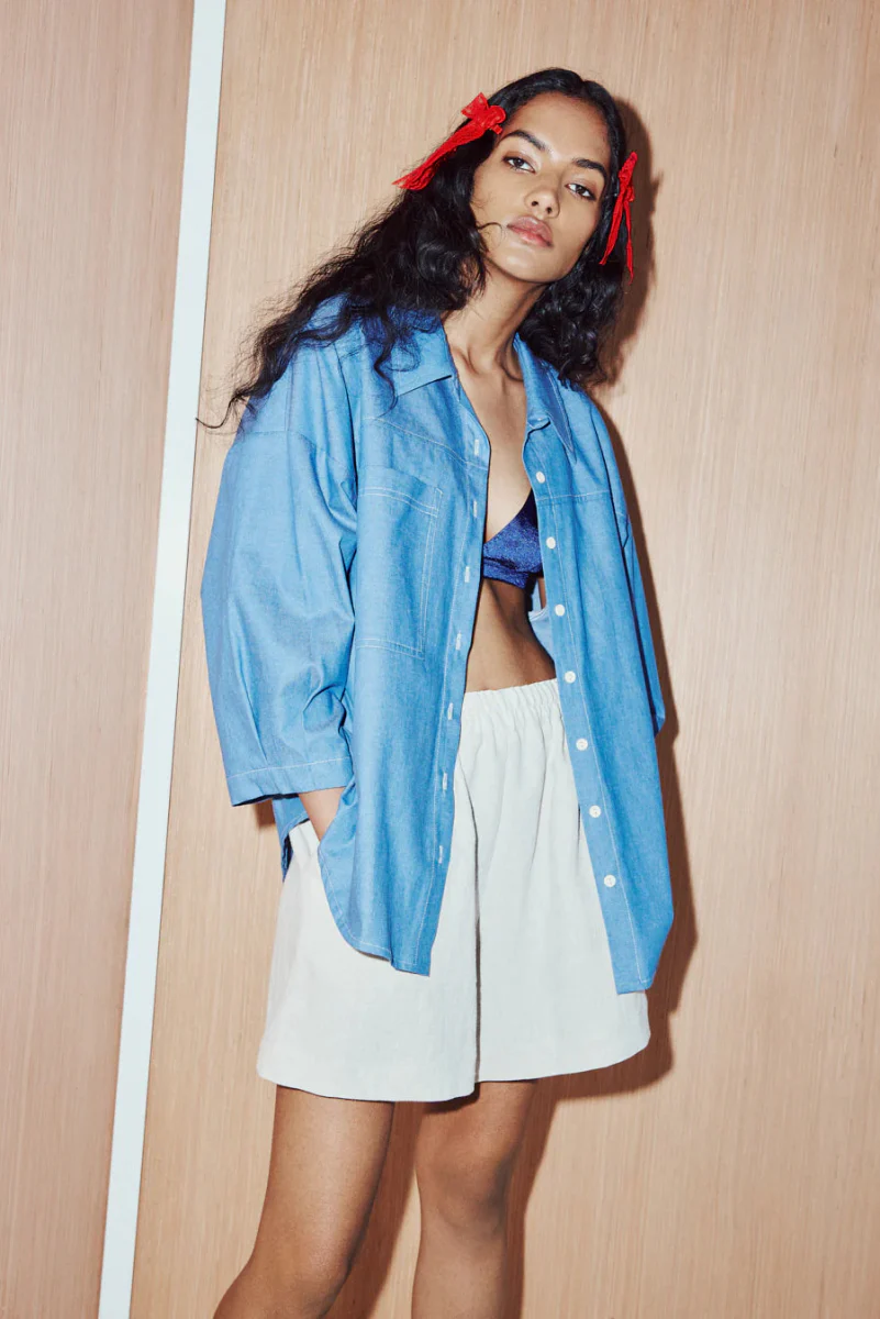 Eve Gravel Whynn Shirt - Light Denim (In Store) - Image 7