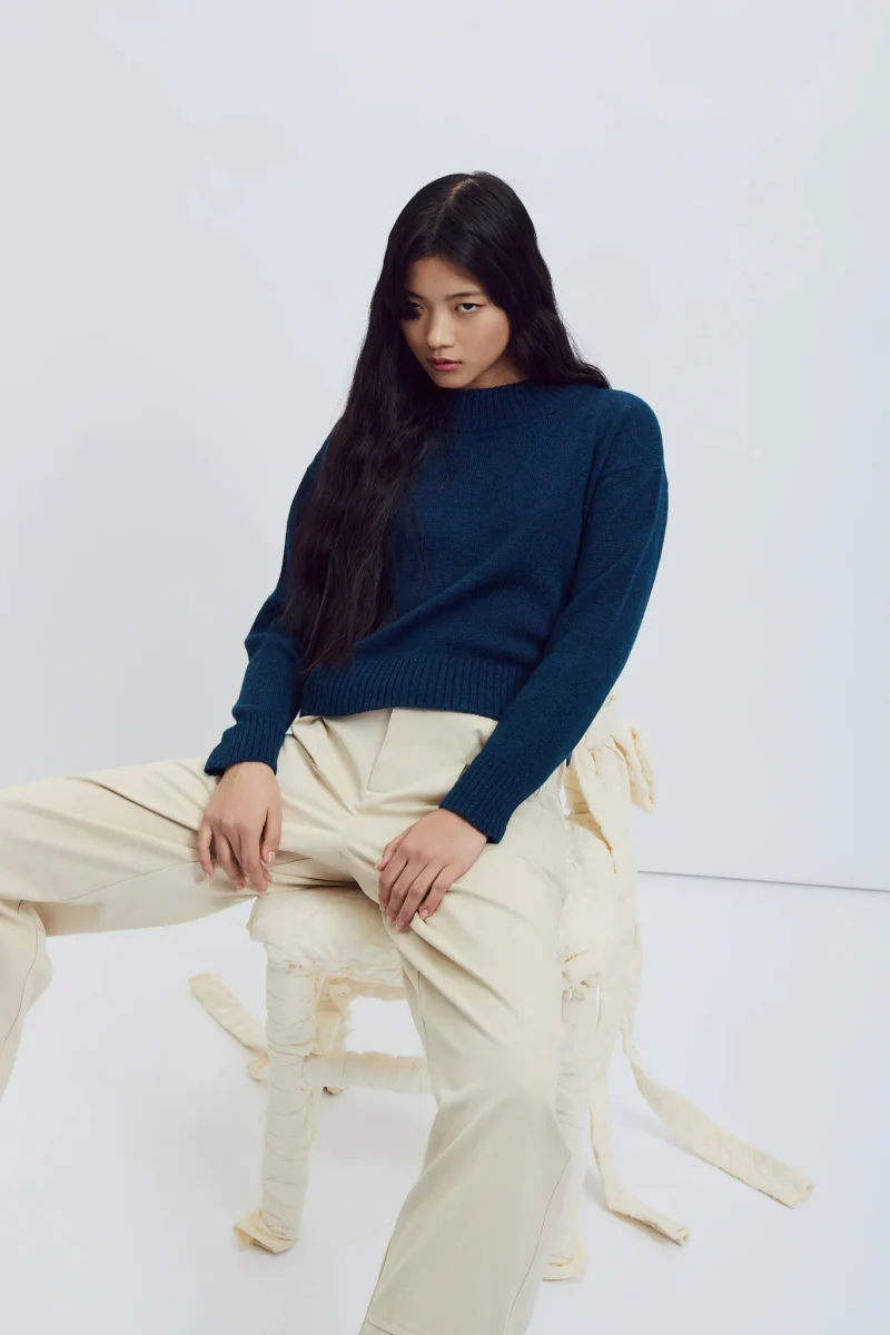 Eve Gravel Zephyr Knit - Bue (Online Exclusive) - Image 10