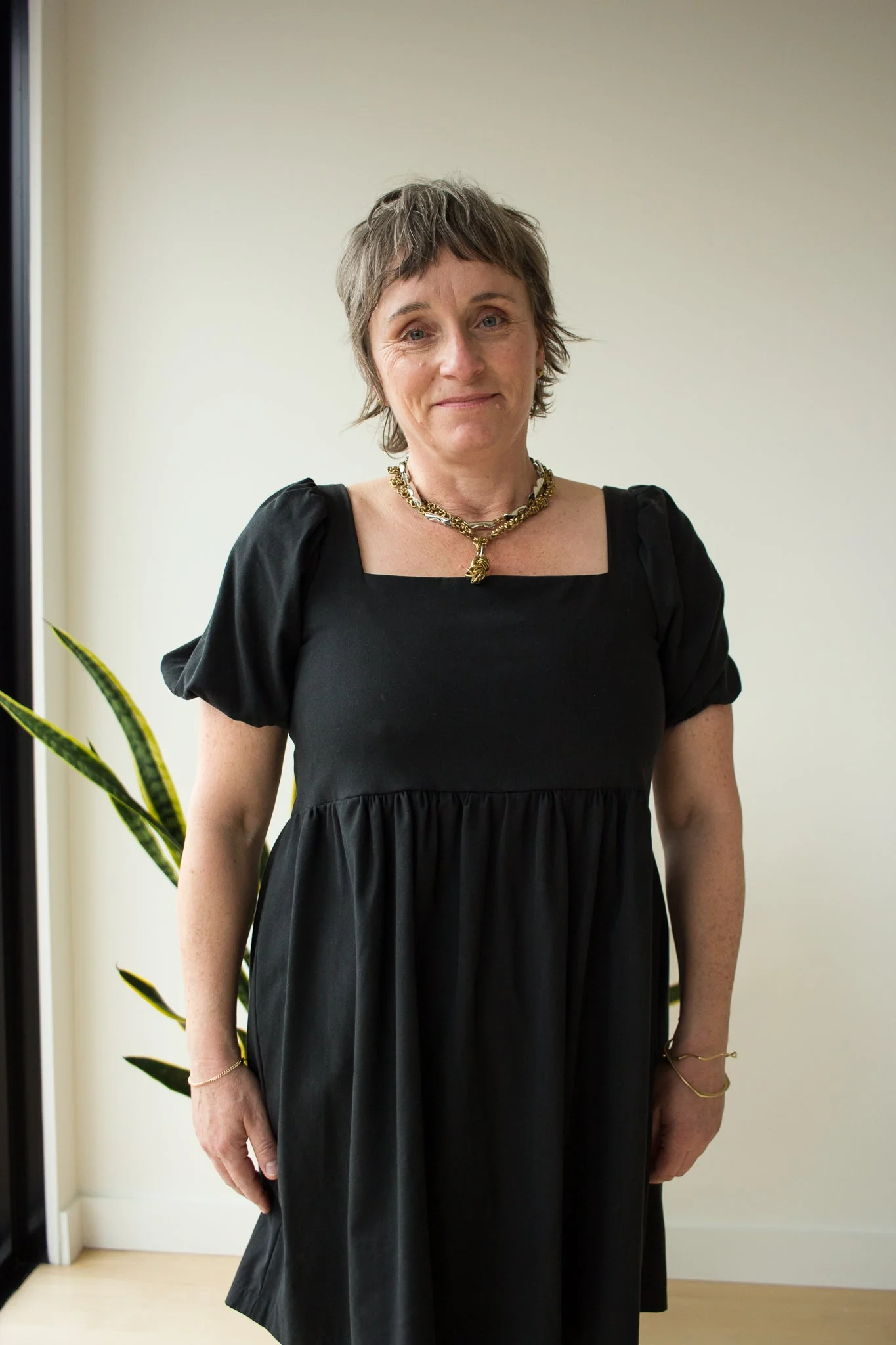 Genia Evelina Angelia Dress (Black Tencel) - Image 3