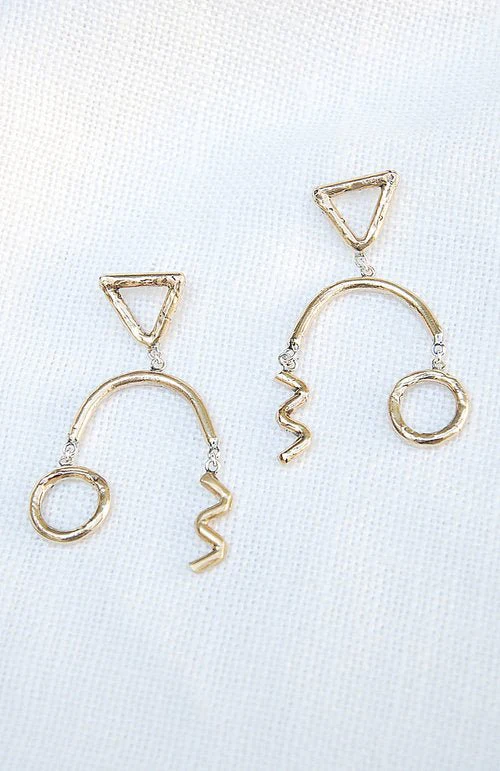 Hawkly Confetti Earrings (Bronze or Silver) - Image 3