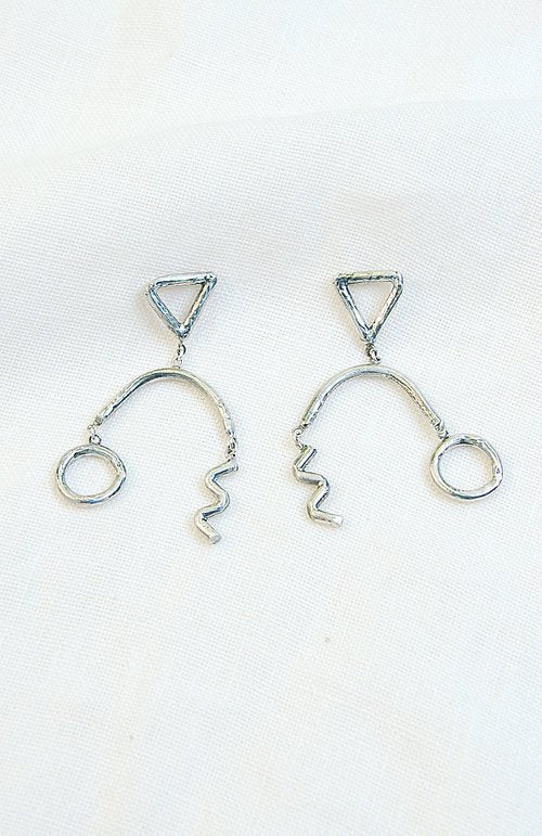 Hawkly Confetti Earrings (Bronze or Silver) - Image 4