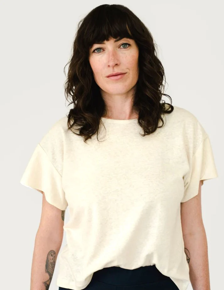 Leka Knit Tee (White) - Image 6