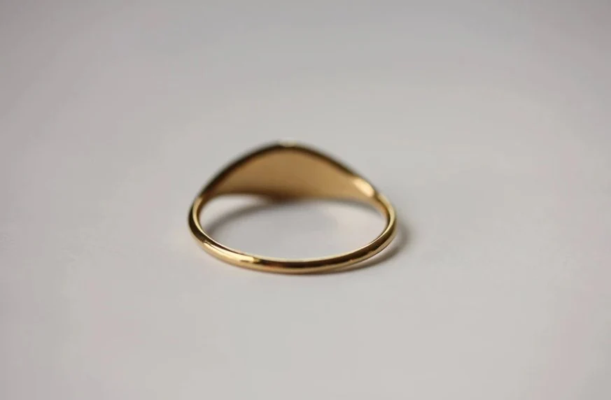 Little Gold Starry Dome Ring - Image 4