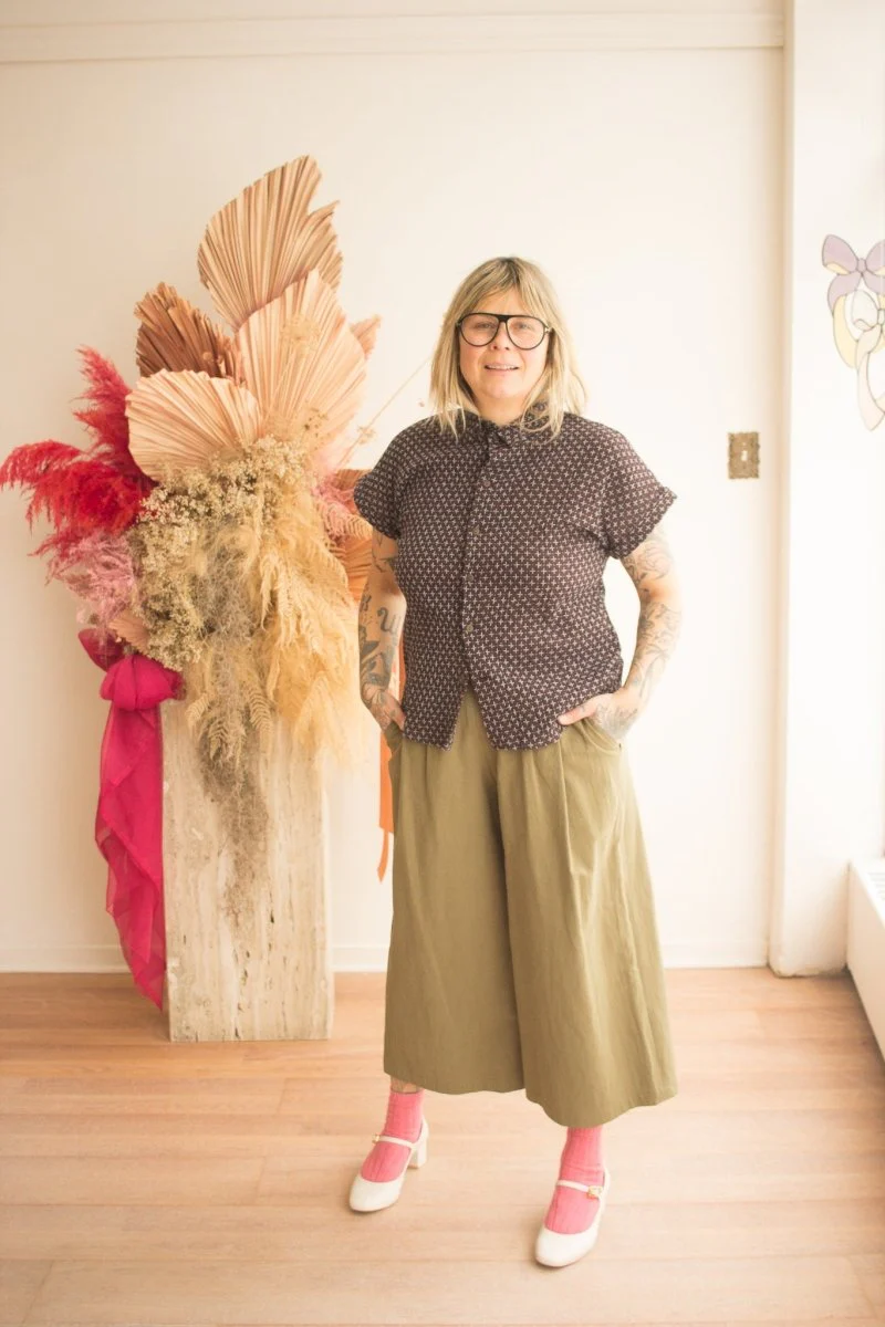 Atelier B Loose Fitting Shirt (Eggplant) - Image 3