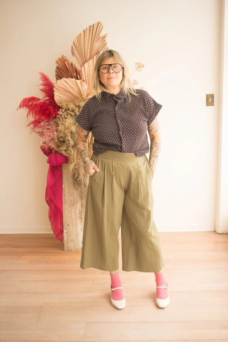 Atelier B Loose Fitting Shirt (Eggplant) - Image 4