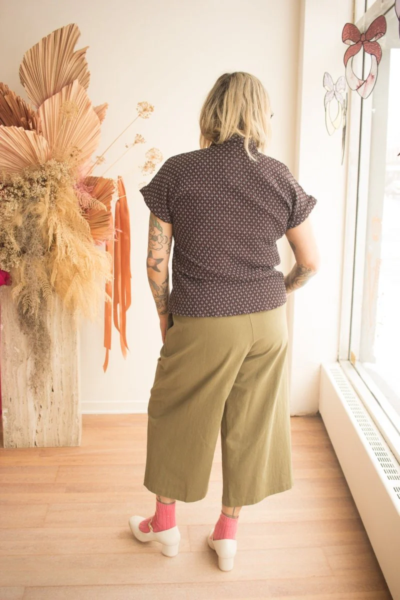 Atelier B Loose Fitting Shirt (Eggplant) - Image 5