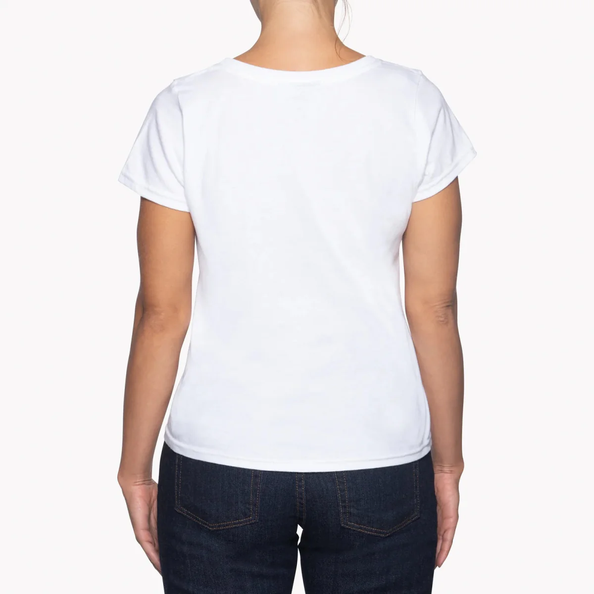 Naked & Famous Circular Knit Ballet T-Shirt (White) - Image 6
