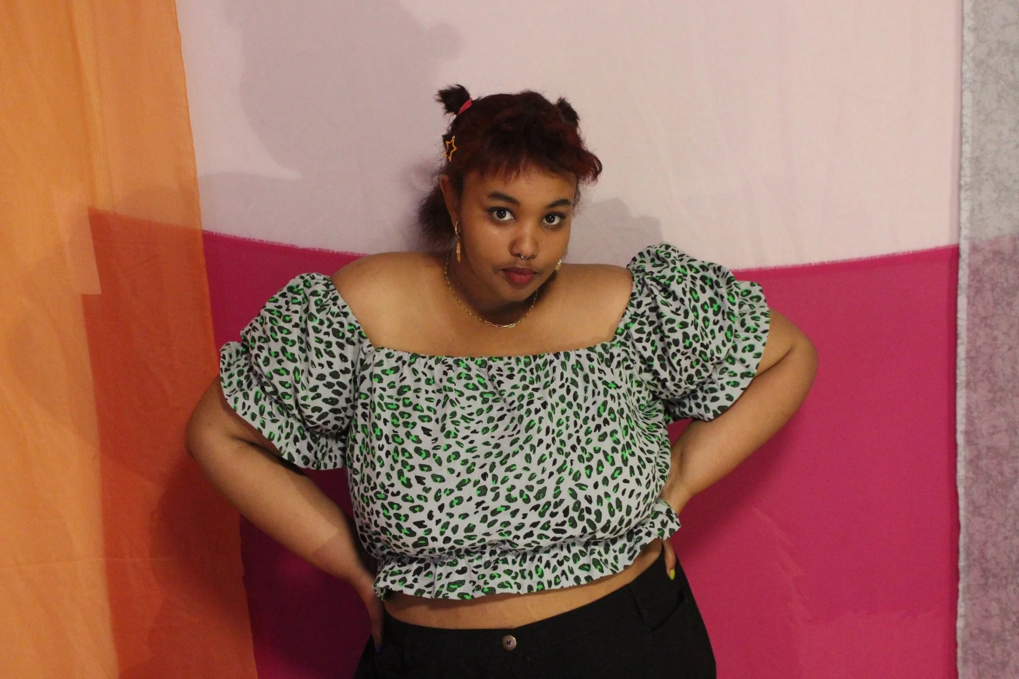 Thief & Bandit Leopard Top (Key Lime) - Image 4