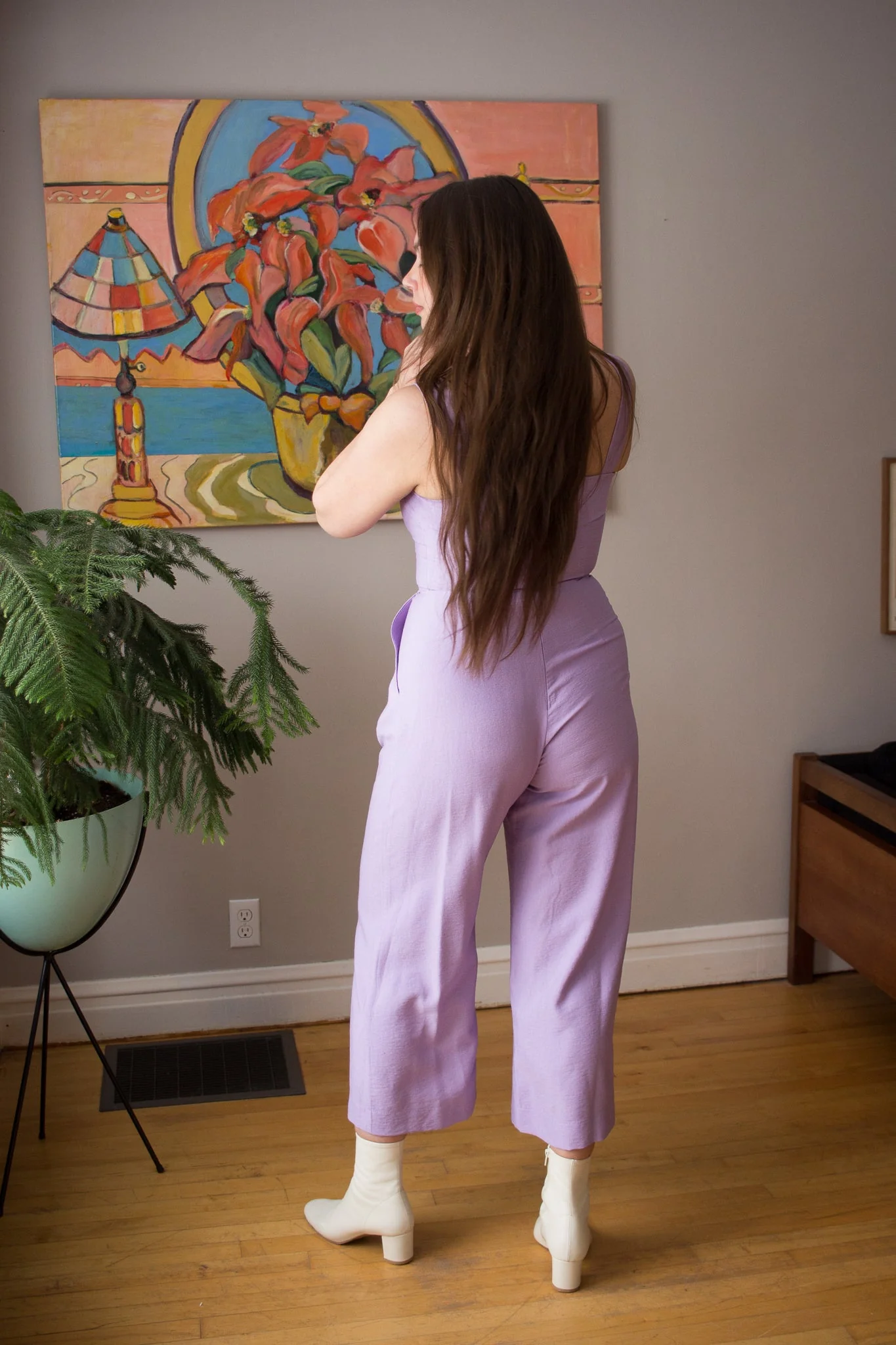 Birds of North America Sandgrouse Jumpsuit - Pasque Flower (Online Exclusive) - Image 3